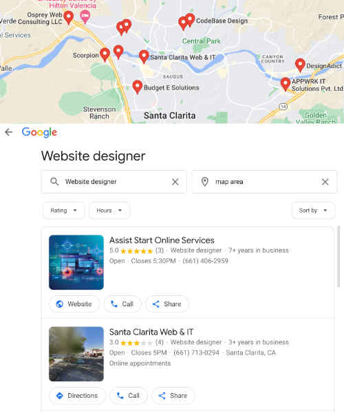 Local Search Results for Assist Start Online Services