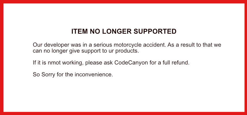 Plugin No Longer Supported
