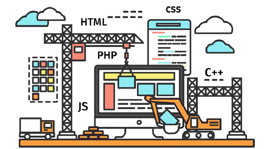 html and php coding graphic representation
