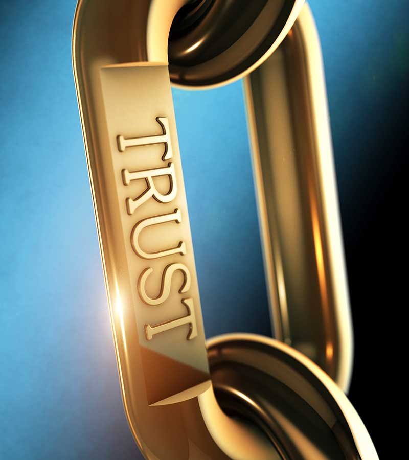 Gold Chain Representing Trust
